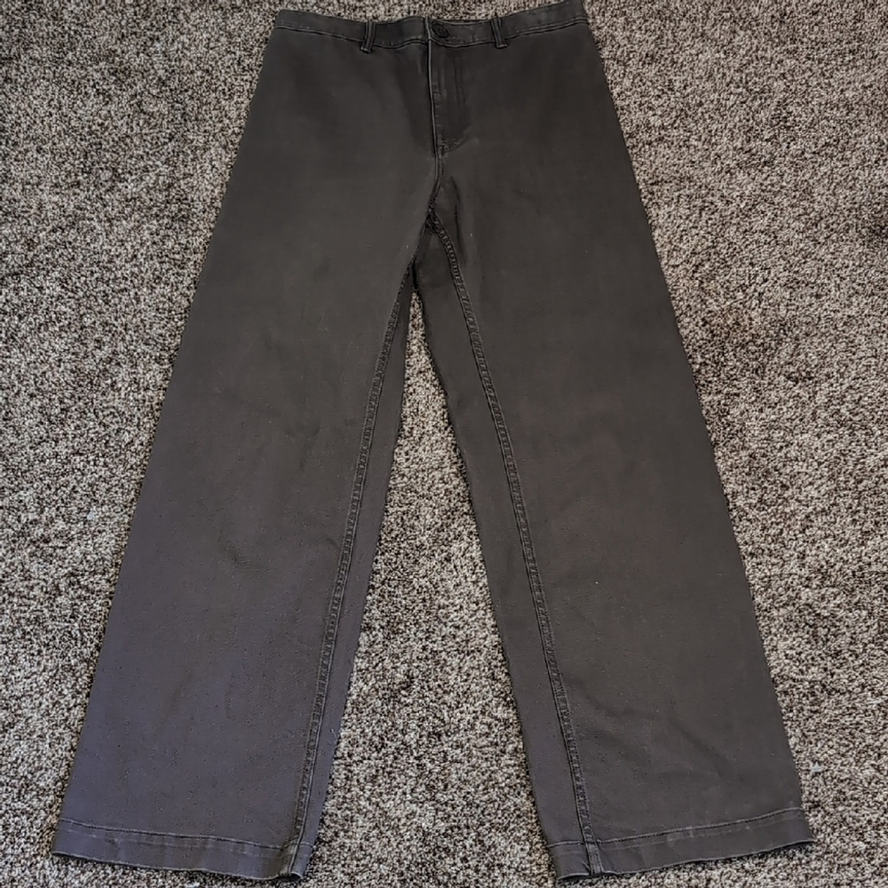 Oak And Fort Wide-Leg Pants Brown Size 6